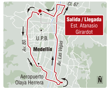Atento a los cierres viales del martes en Medellín por la etapa 1 del Tour Colombia