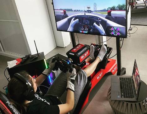 Tatiana Calderón debutó en las 24 Horas de Le Mans virtual, su debut en el presencial será en septiembre. FOTO TOMADA DE INSTAGRAM @tatacalde7