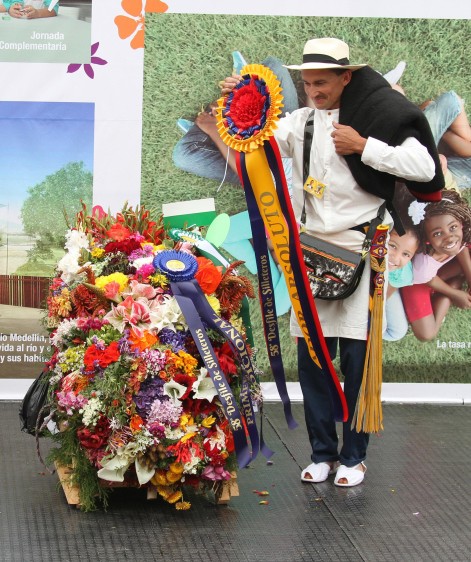 Carlos Alberto Grisales fue el triunfador en silleta tradicional, y fue el ganador absoluto este año.