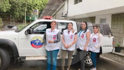 Este es el equipo médico de la Gobernación que prestará servicios en Puerto López. FOTO CORTESÍA