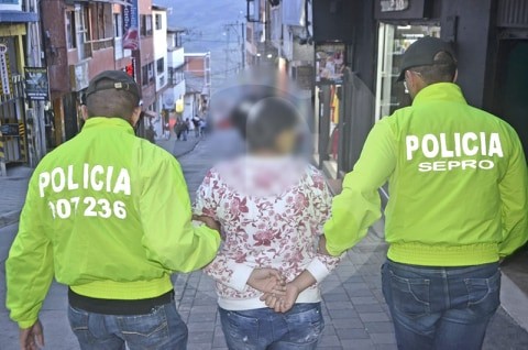 La mujer capturada está acusada de haber dado muerto a sus dos hijos. FOTO CORTESÍA