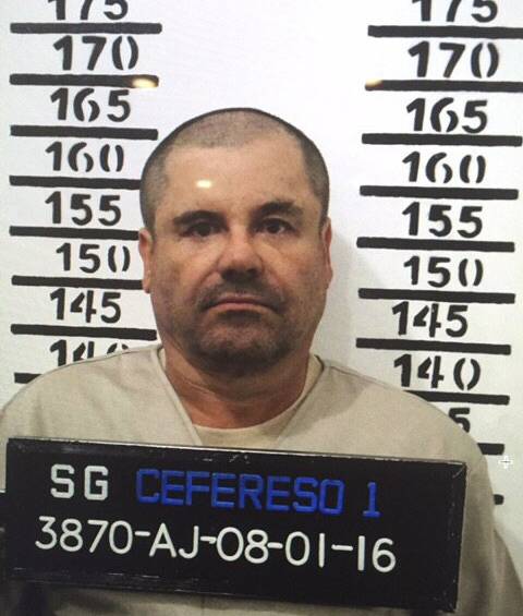 Esta es la nueva ficha policial tomada a “EL Chapo” a su entrada a la cárcel del Altiplano. FOTO AP