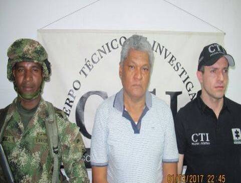 Imagen de la primera captura de Franco Menco, en marzo de 2017. FOTO CORTESÍA