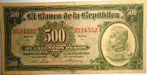 ¿Un billete de $500 cuesta $300 millones?