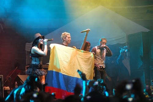 Imagen del concierto de RBD en Medellín en octubre de 2005. FOTO Archivo