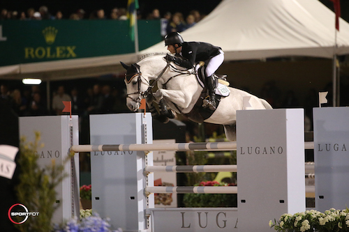 Mark Bluman terminó tercero en el Winter Festival Ecuestre en Wellington, Estados Unidos. FOTO Cortesía