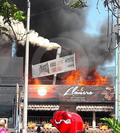 El incendio no dejó víctimas ni lesionados. FOTO CORTESÍA DAGRD