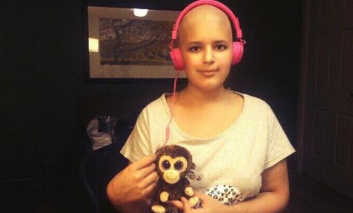 a joven Camila Abuabara, afectada por una leucemia linfoblástica aguda. FOTO CORTESÍA