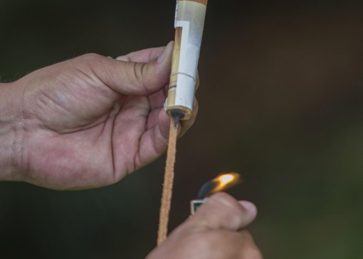 Frente al 2018, se percibe un aumento del 42 % con 54 quemados con pólvora en diciembre de 2019. Foto Juan Antonio Sánchez Ocampo