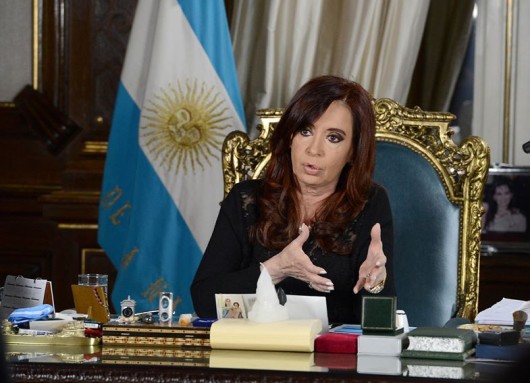 La presidente Cristina Fernández escribió una carta en blog a propósito de la muerte del fiscal Nisman. FOTO CORTESÍA