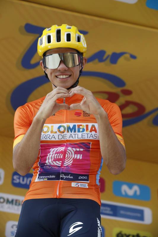 El antioqueño Sergio Higuita ganó su primer Tour Colombia. FOTO MANUEL SALDARRIAGA