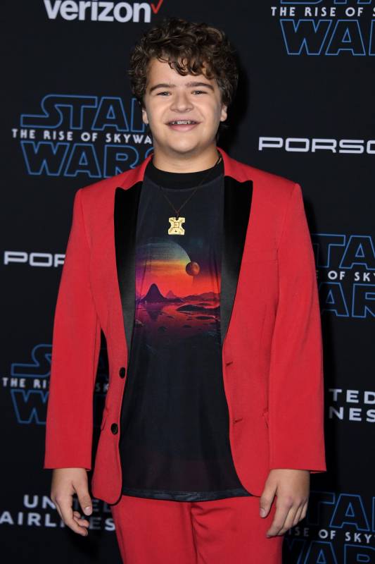 Gaten Matarazzo, de Stranger Things, estuvo en la premier de la película en Hollywood. Foto Valerie Macon - Afp