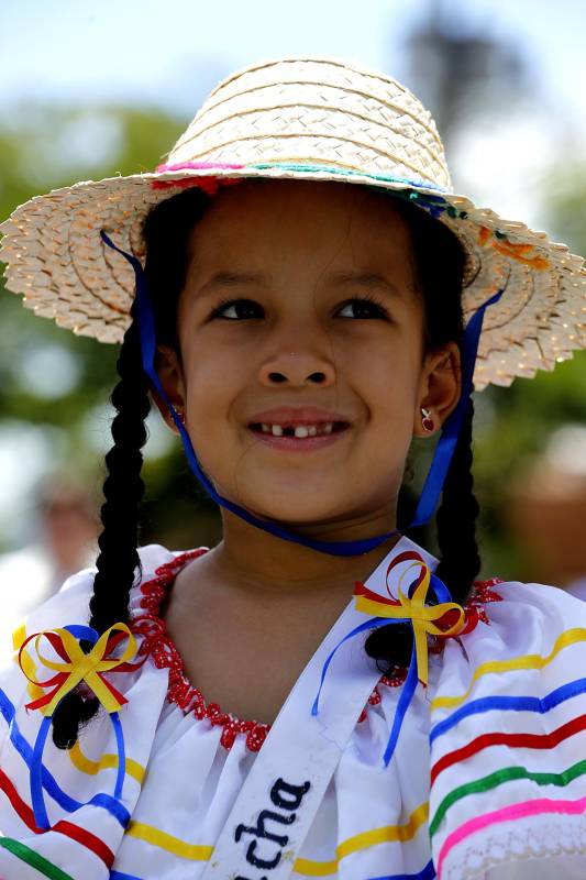 La inocencia reflejada en una tímida sonrisa. FOTO HENRY AGUDELO