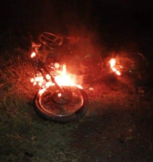 Activaron un artefacto explosivo en uno de los accesos viales del municipio de Corinto, norte del Cauca. Foto Colprensa-Cortesía