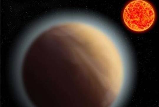 Ilustración que muestra la atmósfera del planeta. Cortesía MPIA