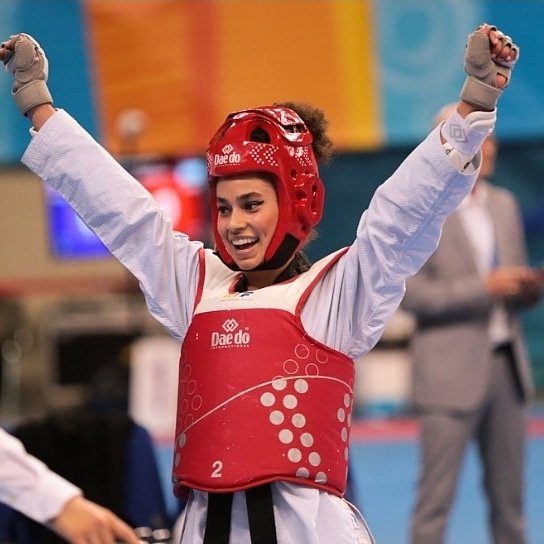 Andrea Ramírez también ganó bronce en el Mundial de taekwondo de 2017 en -46 kg. FOTO Twitter @AndramirezTKD