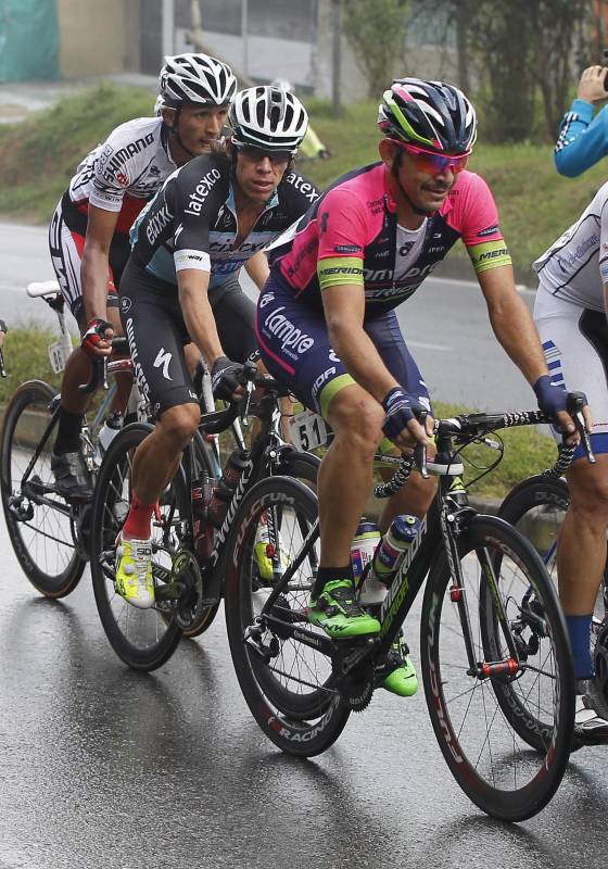 Rigoberto Urán, que se había proclamado campeón en la CRI el pasado sábado, volvió a ser protagonista y terminó cuarto en la prueba de este domingo. FOTO JAIME PÉREZ