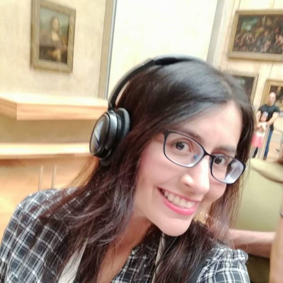 Una selfie con la Mona Lisa