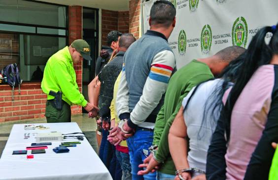 El golpe más fuerte contra la banda “Terranova” fue en noviembre de 2019, con la captura de 13 integrantes, incluyendo al cabecilla “Yale”; sin embargo, sigue activa. FOTO cortesía de la policía