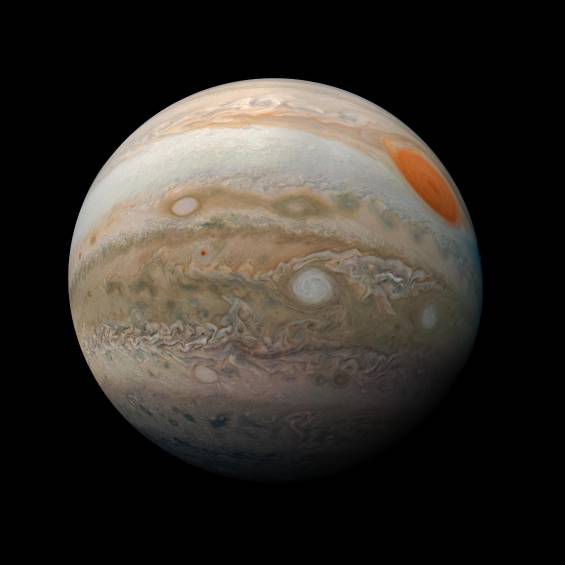 Después del Sol, Júpiter es el mayor cuerpo celeste del Sistema Solar. Su masa es 318 veces más que la Tierra. Foto: Nasa
