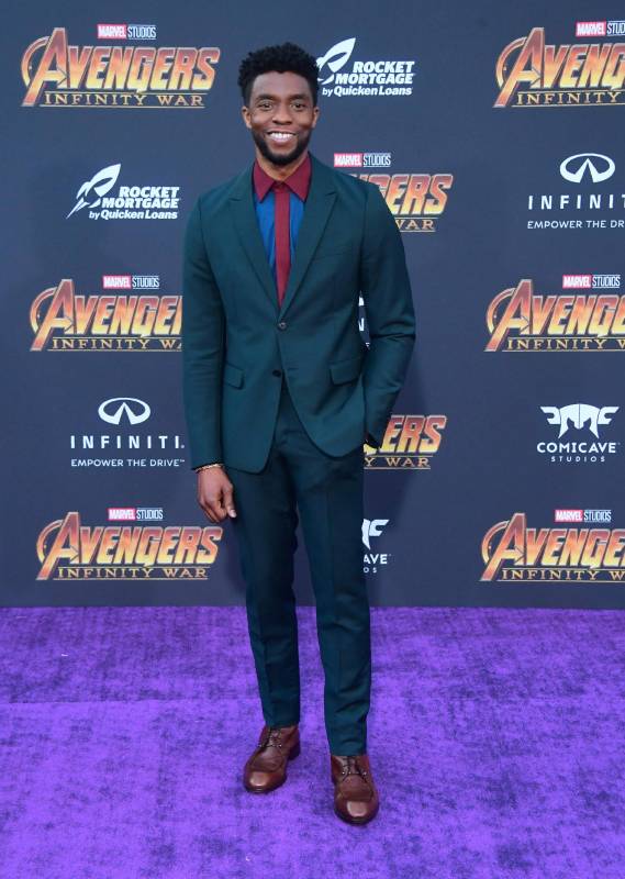  Chadwick Bozeman, pantera negra, también presente en el estreno. FOTO AFP