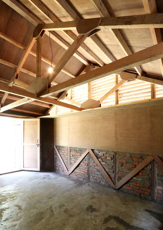 Otro de los prototipos diseñados por el arquitecto japonés para la localidad de Kathmandu (Nepal) que fue devastada el 25 de abril de 2015 por un terremoto de 7,8 en la escala de Richter. FOTO Cortesía Facebook Shigeru Ban