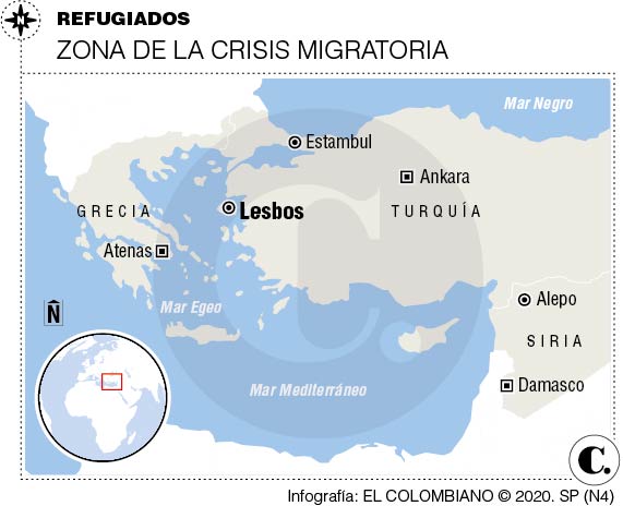 Refugiados sirios, entre dos países que los alejan