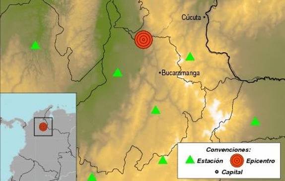 Cerca del 50 % de los sismos en Colombia tienen como epicentro el departamento de Santander. FOTO @SGCOL