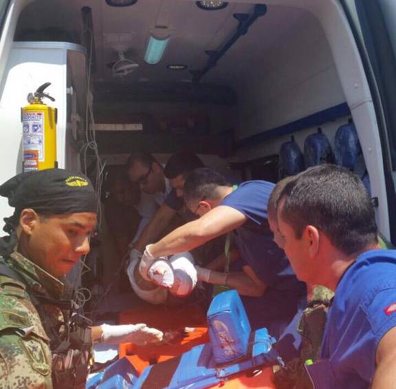 Edwar Ávila Ramírez pisó una mina antipersona sembrada en el casco urbano del municipio de Convención, Norte de Santander. FOTO GustavoGómezCórdoba @gusgomez1701