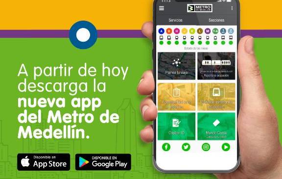 El Metro confirmó el lanzamiento de su nueva app. Foto: Metro de Medellín