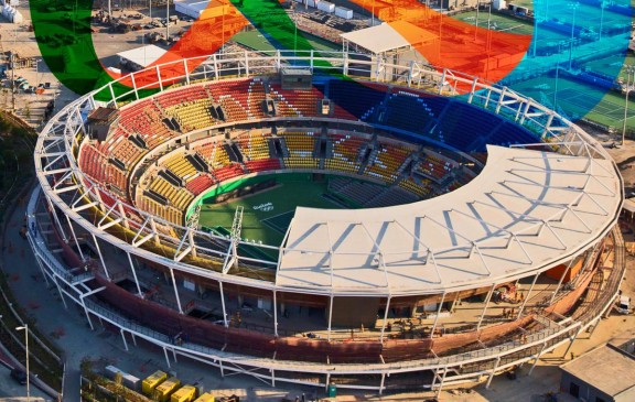 El Parque Olímpico de los Juegos de 2016 muestra su magnitud. Las obras avanzan. FOTO ap