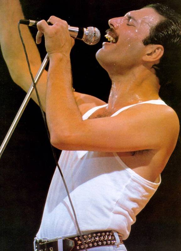 Fredy Mercury: El gran artista británico, vocalista de la banda Queen confesó que tenía sida y días despuás falleció después de una bronconeumonía complicada por el sida. FOTO Archivo