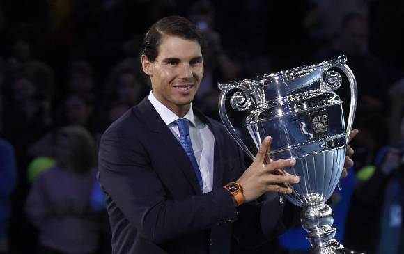 Nadal fue aclamado ayer en el estadio O2 de Londres. Hoy abre el torneo Finales ATP. Un año más como número uno. FOTO EFE