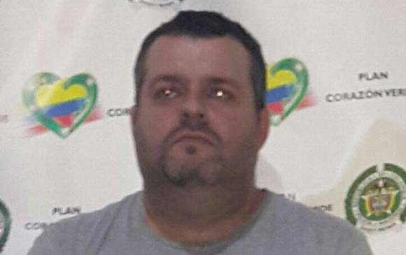 Rubén Ramírez, alias “Monín” es uno de los capturados. FOTO Cortesía Policía