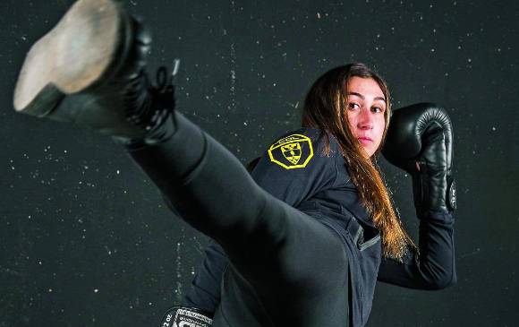 Sabina Mazo pretende ganarse una oportunidad de título en alguna de las peleas pactadas en UFC. FOTO carlos Velásquez