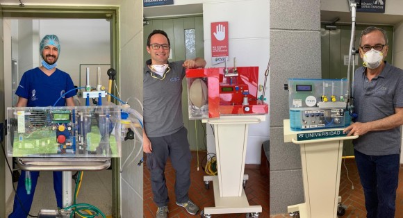 Los prototipos fueron diseñados por la Universidad de Antioquia, Industrias Médicas Sampedro y la Universidad EIA. FOTO CORTESÍA