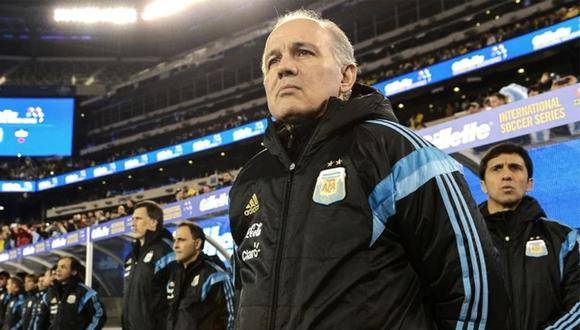 Alejandro Sabella cuando dirigía la Selección Argentina. FOTO AFP