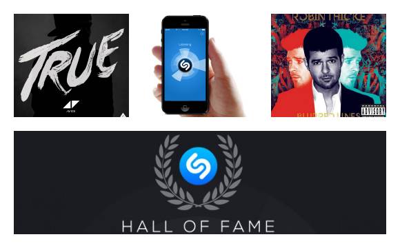 El Hall de la Fama de Shazam muestra el listado de las canciones con más shazams de la historia.