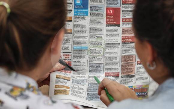 El desempleo en Medellín se ubicó en 10,7 % para el trimestre móvil septiembre - noviembre de 2018, según el Dane. El dato más alto en los últimos cinco años. Foto Archivo El Colombiano
