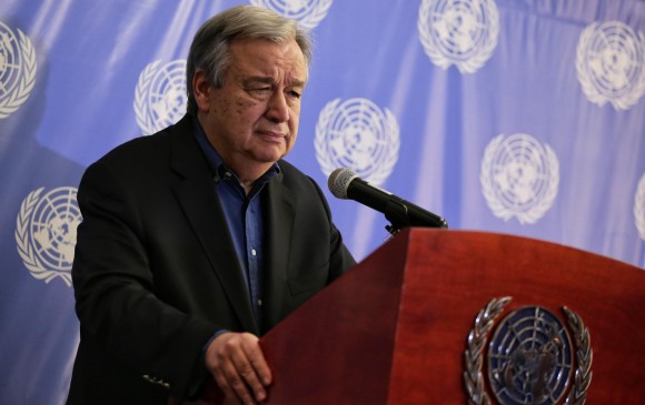 El secretario general de la ONU, Antonio Guterres. FOTO Colprensa