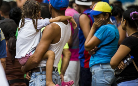 Migrantes venezolanos en la frontera con Colombia. Foto: Julio César Herrera Echeverri