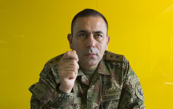 El general Juvenal Díaz Mateus es el comandante de la Cuarta Brigada del Ejército. FOTO: EDWIN BUSTAMANTE