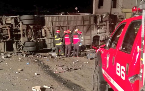 En el accidente del ‘narcobus’ murieron más de 20 personas. FOTO: Colprensa