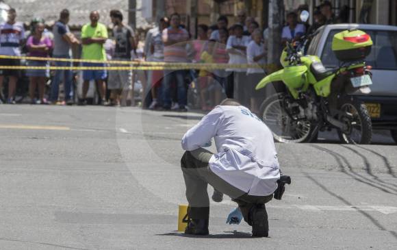 El fin de semana pasado en el Valle de Aburrá las autoridades documentaron 6 asesinatos. FOTO Robinson Sáenz 
