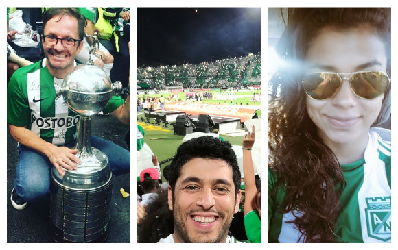 Pirry, Santiago Alarcón y la nadadora Carolina Colorado fueron algunos de los famosos que se sumaron a la celebración verde. FOTOS Tomadas de sus cuentas de Twitter