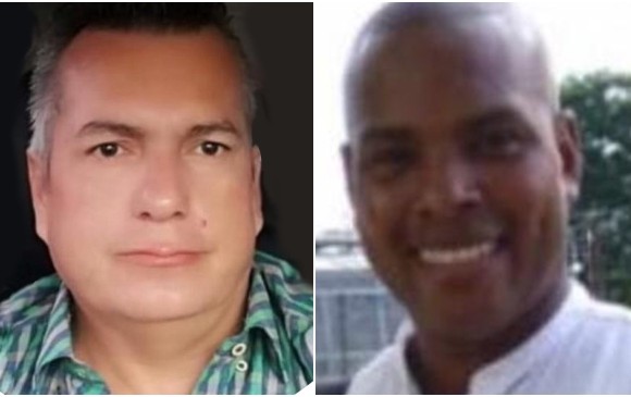 León Jairo Rendón (izquierda) fue encontrado en el río Atrato el pasado martes, mientras que el cuerpo de Robinson Romaña (derecha) fue ubicado ayer. FOTOS CORTESÍA. 