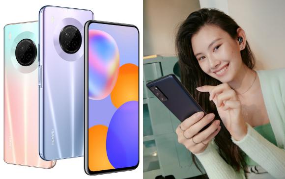 A la izquierda el Huawei Y9a y a la derecha el Galaxy S20 FE. Foto: Cortesías