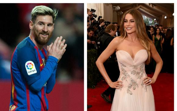 Messi y Sofía Vergara encabezan la lista de celebridades latinas mejor pagadas. FOTOS AFP