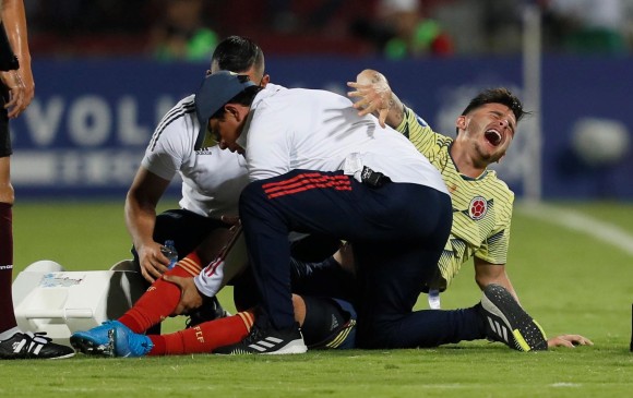 Benedetti sufrió la lesión en el partido de Colombia ante Uruguay en la última jornada del Preolímpico. FOTO EFE