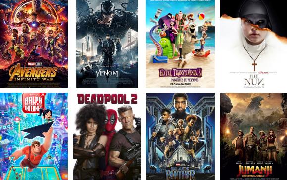 Estas son algunas de las películas más taquilleras del país. FOTOS Cortesía.